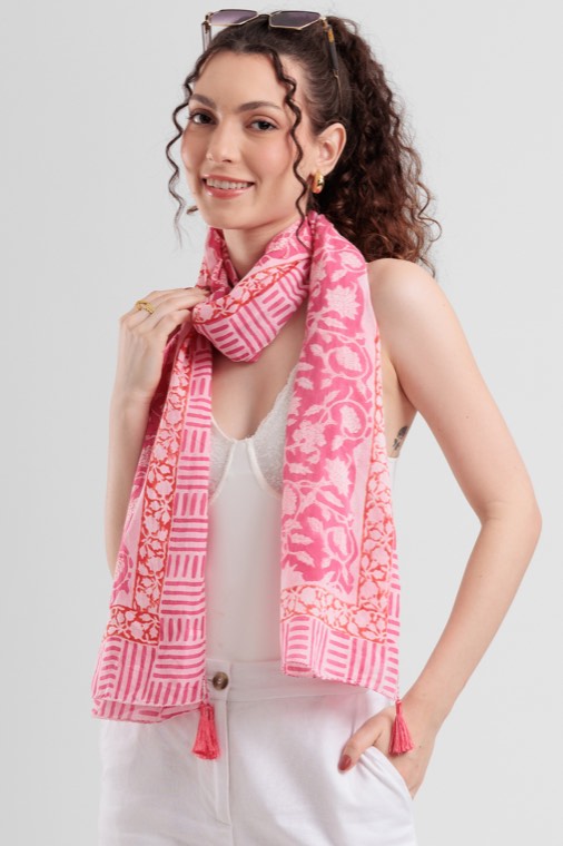 Rose Reverie Cotton Scarf
